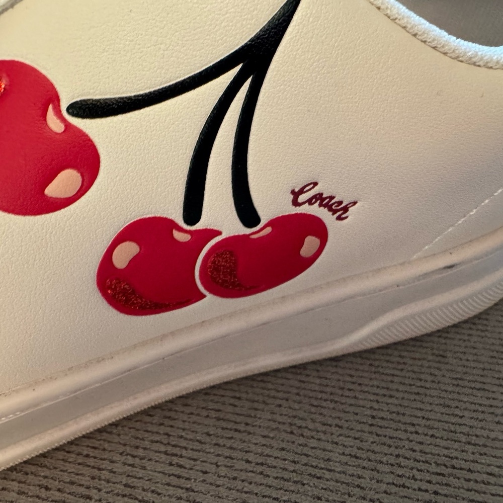 Coach High Line Sneaker With Cherry Print 9.5 B European size 40 - Picture 8 of 14